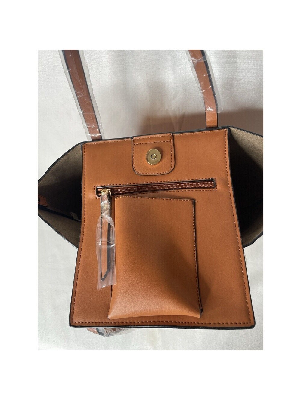 Mondani Loren Large Tote Handbag Brown NWT - Picture 8 of 8